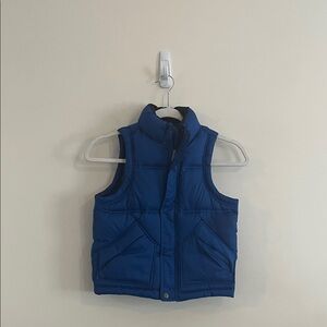 Gap Kids Blue Puffer Vest 4 5 XS Boys Unisex Winter Casual Everyday Fall cozy
